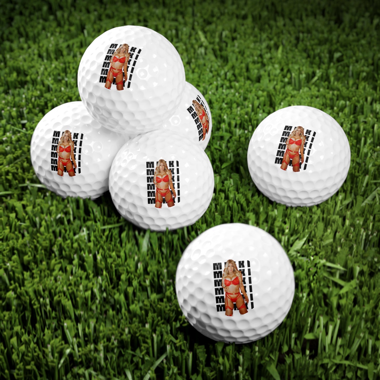 Mikki Marie Golf Balls, 6pcs